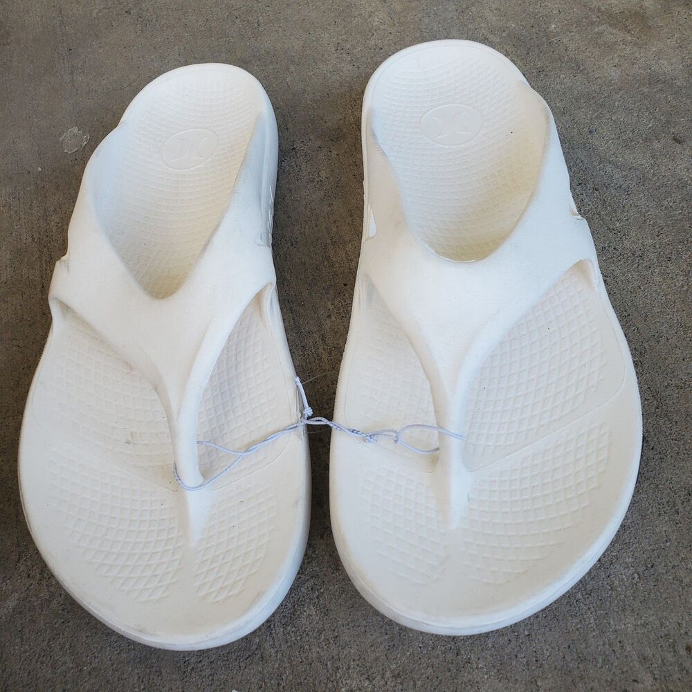 Hurley Men's Injection Flip-Flop Size 12 White